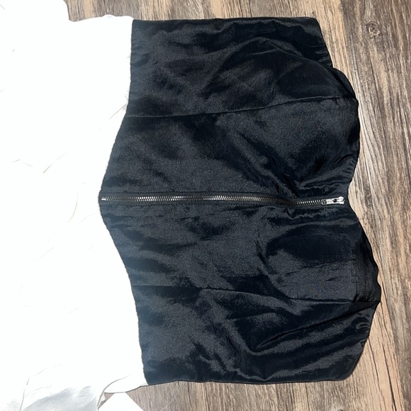 Arden B. Black and ivory Strapless Dress - Picture 6 of 7